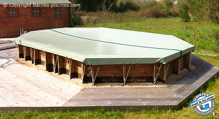 bache d'hiver pour piscine hors sol