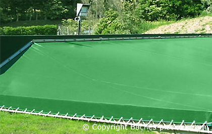 Bâche polyvalente et résistante 650 g/m² 4x4 m vert couverture de camping  protection jardin 02_0002 - Bâches (9389948)