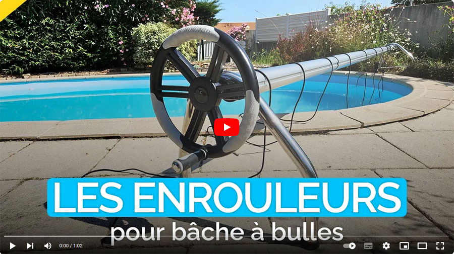 Bâche piscine et enrouleur : vidéo