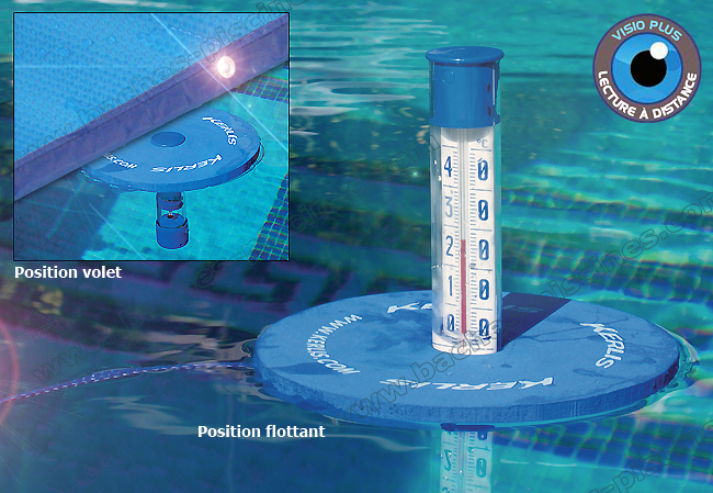 Thermomètre pour piscine, Thermomètre Flottant de Piscine,avec Une