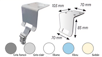 Fixation volet piscine par arase