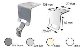 Fixation volet piscine par arase